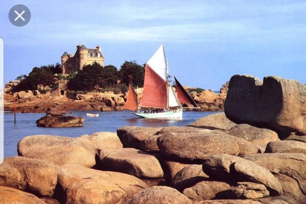 Appartement Plage De Trestraou Perros-Guirec Exteriér fotografie